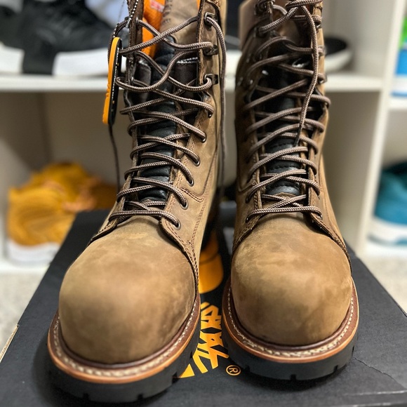 TIMBERLAND PRO RIP SAW 9" INSULATED WATERPROOF COMPOSITE TOE LOGGER - Picture 3 of 5